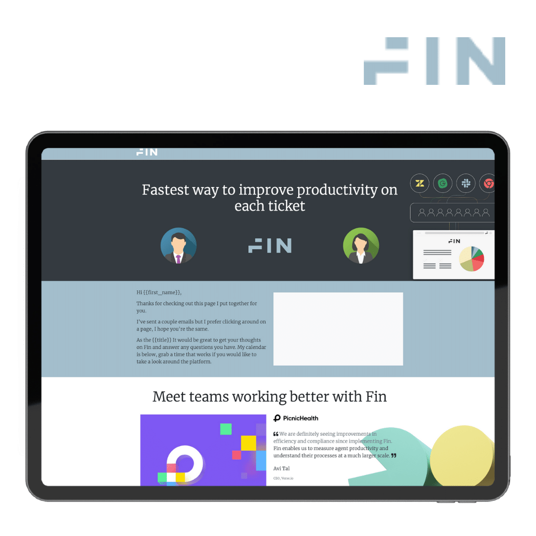 Fin Landing Page