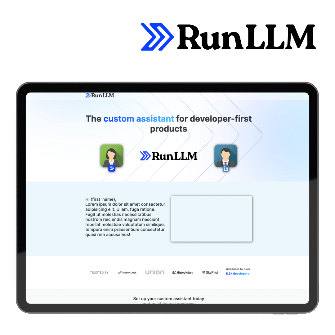 Runllm Landing Page
